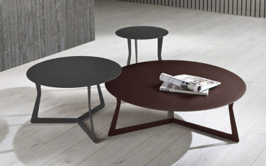 Photo d'une Table basse en metal finition graphiste et brown de chez Ego Italiano