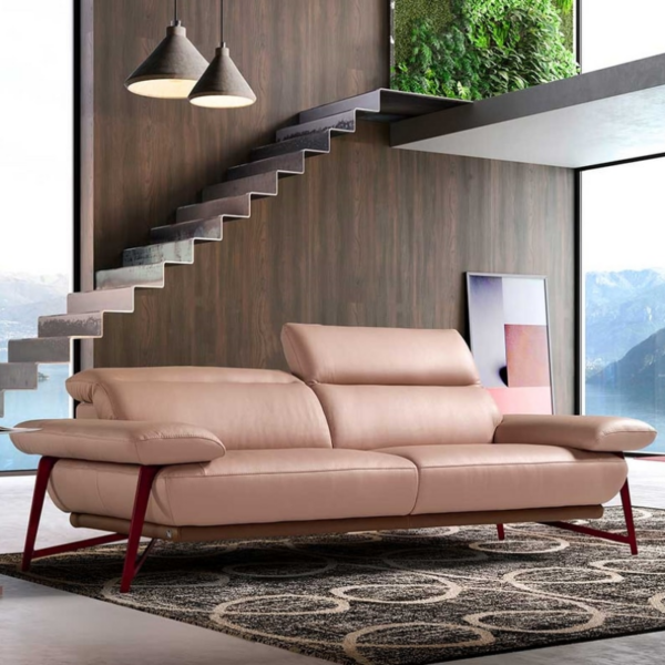 canapé anais egoitaliano pieds personnalisable en cuir ou tissus