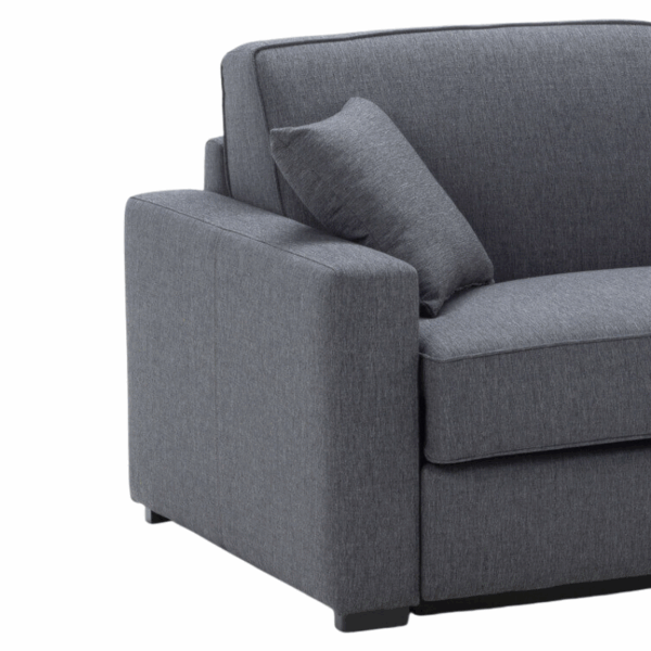 canapé convertible sl 04 en tissus ou cuir et accoudoirs modernes