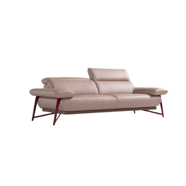 canapé egoitaliano anais 2 places en cuir ou tissus avec pieds personnalisables