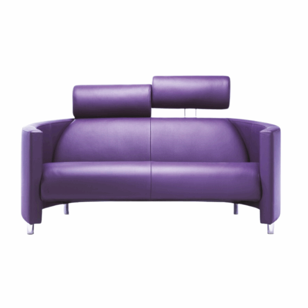 canapé negresco neology tissus ou cuir releaxation avec pieds metalliques