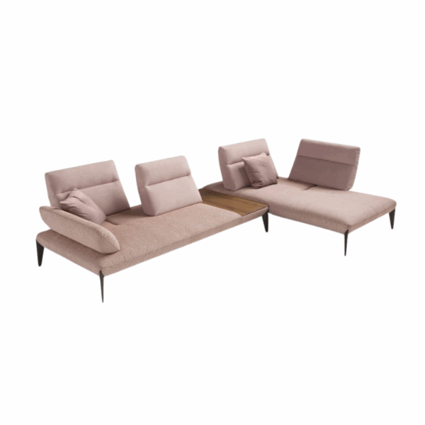 egoitaliano canapé caveoso dossier avance-recule modulable pieds métal