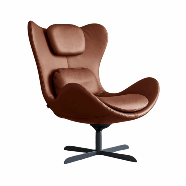 fauteuil lazy coussin moelleux cale-reins confortable coque en polyuréthane écumé à froid calligaris