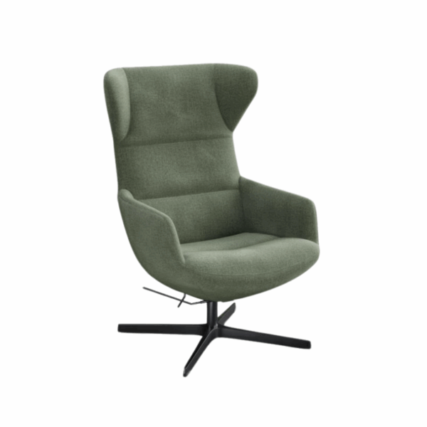 kebe fauteuil shine appuie tete reglable et assise inclinable pieds pivotants