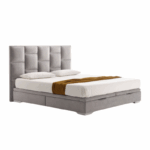 lit coffre cabezal vital avec espace de rangement, confort, moderne, tête de lit asymétrique, tissus de haute qualité, design contemporain, fonctionnalité pratique