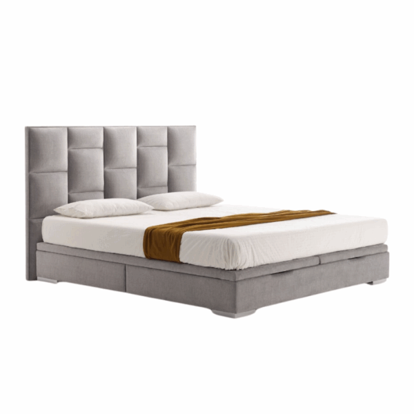 lit coffre cabezal vital avec espace de rangement, confort, moderne, tête de lit asymétrique, tissus de haute qualité, design contemporain, fonctionnalité pratique