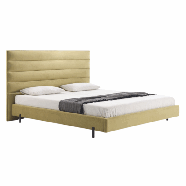 lit laron tete de lit moderne accueillant élégant pieds métalliques