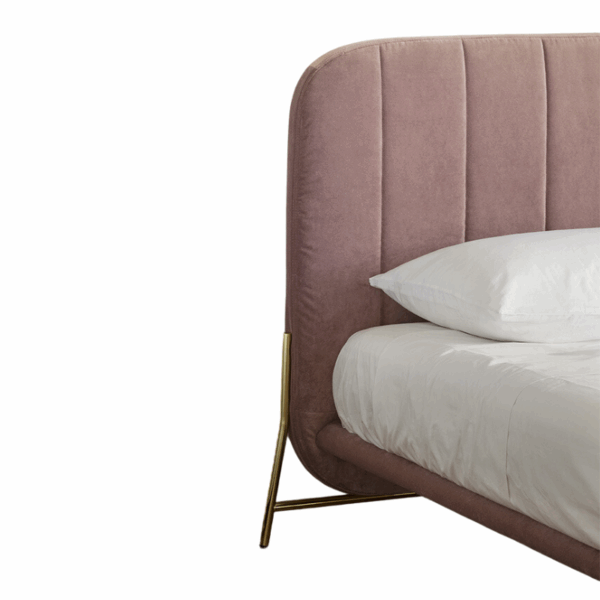 lit le marais moderne et simple pieds métaliques fins calligaris