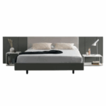 lit pars pièces verticales de plusieurs largeurs disponibles en plusieurs finitions laquées et en deux hauteurs mobenia