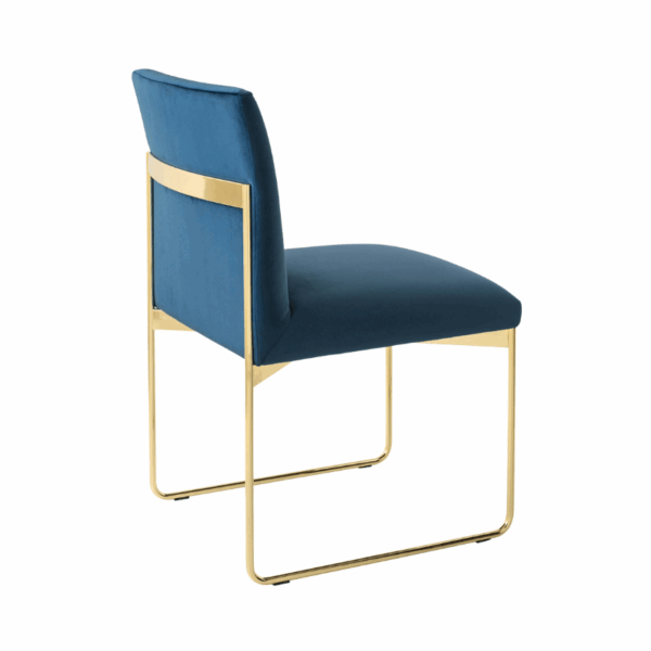 chaise gala design confort ligne douce chaleureuse cuir ou tissus rembourrage sangle pieds métal