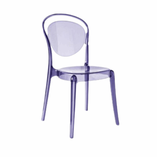 chaise parisienne calligaris ligne légère en polycarbone résistant empilable design contemporain classique