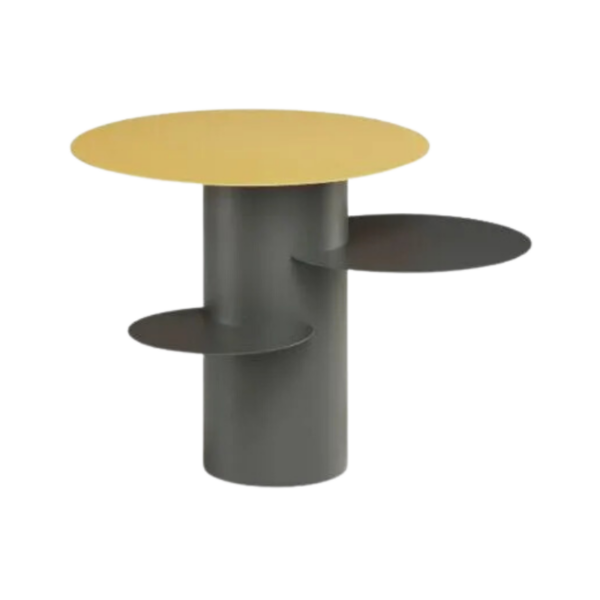 table basse design champignon egoitaliano en métal différentes finitions design moderne art deco