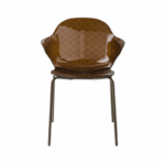 chaise saint tropez calligaris en polycarbonate assise large confort pieds fin aspect léger et contemporain