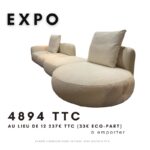 Canapé Ginza 4 Modules en Tissu